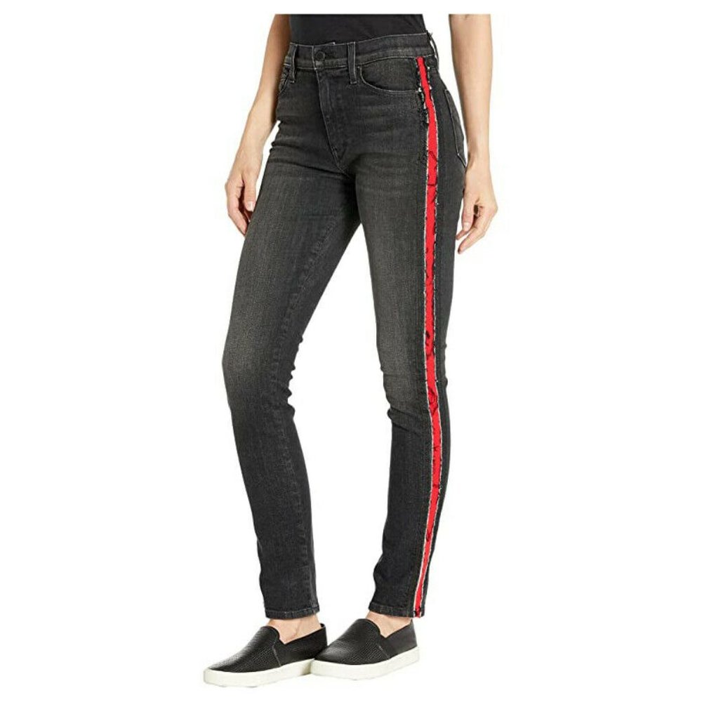 Hudson Barbara Jeans Size 29 Black Denim High Rise